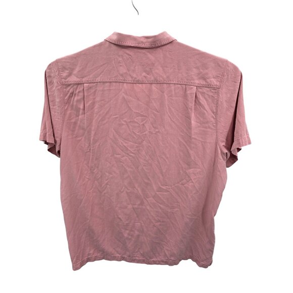 Tommy Bahama Men's 2XLT Pink Short Sleeve Button-Up Shirt Salmon - Picture 3 of 4